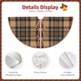 thumbnail image 3 of Sikiie khaki coffee plaid Christmas Tree Skirt, Christmas Tree Decorations, Christmas Decor, Tree Mat Decoration(30-48IN)-30", 3 of 6