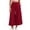 Deep Red #267, variant on Women's Plaid Wide Leg Capri Pants High Waisted Elastic Waist Casual Cropped Pants with Pockets