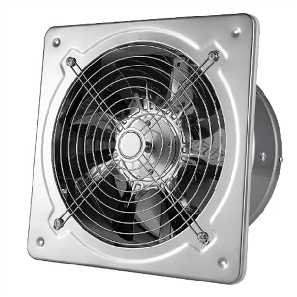 Ventilador de Refuerzo de 8 Pulgadas, Extractor de Aire, Ventilador de Tubo de VentilacióN para BañO, Inodoro, Cocina, Ventana de Pared, Ventilador de Acero Inoxidable