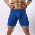 thumbnail image 2 of IWRICH Men's Seamless Breathable Boxer Briefs Mid Waist Ice Silk Sports Inspired Underwear Blue XXXL, 2 of 4
