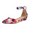 FLORAL, variant on Women Flats Shoes Low Wedge Sandals Ankle Strap Pointed Toe SILVER Size 9