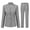 Light gray, variant on Women's 2 Piece Suit Set, Slim Fit Business Casual Blazer and Straight Pants for Office Work Professional Interview Outfits