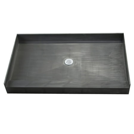 Tile Redi 3448C Black 34 X 48 Three Wall Alcove Shower Pan