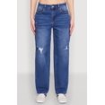 thumbnail image 4 of Womens WAX Whiskered Ombre Distressed Jeans, 4 of 5