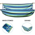 thumbnail image 3 of Feoflen Double Camping Hammock, Hanging Chair Outdoor Swing Sleeping Bed for Garden, with/without Pole, 3 of 6