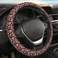 thumbnail image 4 of Cauagu Lilies Flowers Print Car Steering Wheel Cover - Universal Car Accessory for Diverse Cars for Steering Wheel with a Diameter of 14.5"-15", 4 of 7