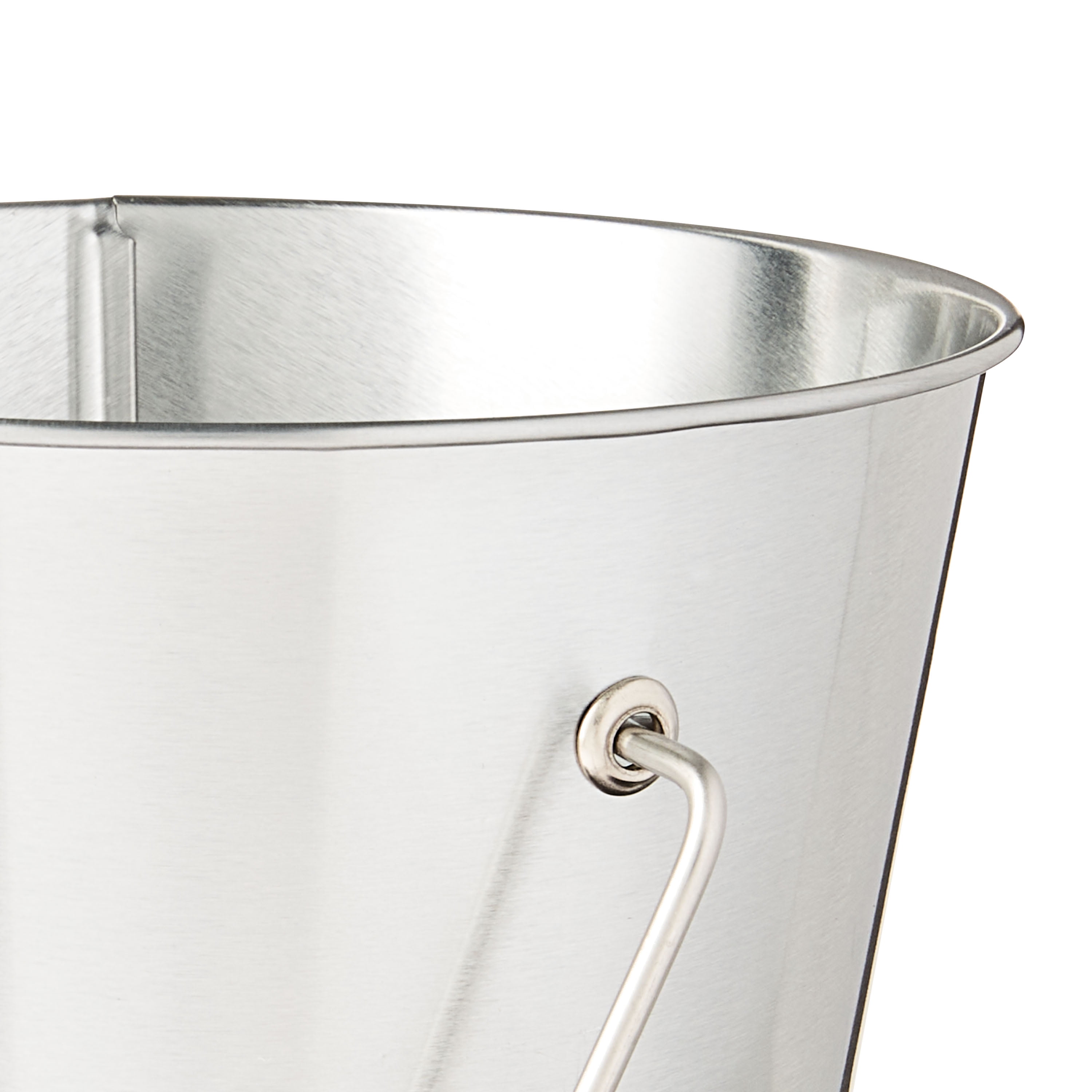 (6 pack) Silver Tin Pail with Handle, 4.6", by Way To Celebrate Party Favors