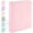 Foil Pink, variant on GYA 3 Ring Binder with Metal Corners, Cute 1 Inch Binders Fits 175 Sheets of Paperwork, Three Ring Recipe Binder with Pocket for Women School Home Office Supplies, Letter Size 8.5" x 11", Pink
