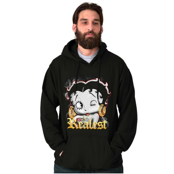 Betty Boop The Realest Cartoon Hoodie Sweatshirt Women Brisco Brands S
