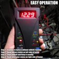 thumbnail image 4 of Probador de batería Digital de 12V, voltímetro y analizador de sistema de carga de alternador con pantalla LCD e indicación LED, 4 of 5