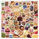 thumbnail image 2 of Juego de pegatinas Realistic Snack, 100 unidades, caramelos, bebidas, pan, vinilo, 2 of 2
