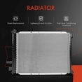 thumbnail image 3 of A-Premium Engine Coolant Radiator Assembly with Transmission Oil Cooler Compatible with Ford Escort 1998-2003, Automatic Transmission, Replace# F8C68005AG, F8C68005AH, 3 of 9