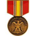 thumbnail image 2 of National Defense Mini Medal Hat, Lapel Collectors Pin 1-1/4"H x 11/16"W, 2 of 5