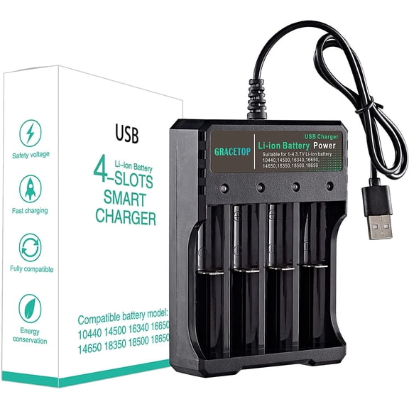 18650 Battery Charger, Smart Universal Rechargeable Batteries Charger