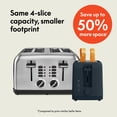 thumbnail image 3 of Bella TOAST 4-Slice Slim Toaster with Extra Long Slot, 6 Setting Shade Control with Reheat & Cancel Buttons, Anti Jam & Auto Shutoff, Slate, 3 of 15