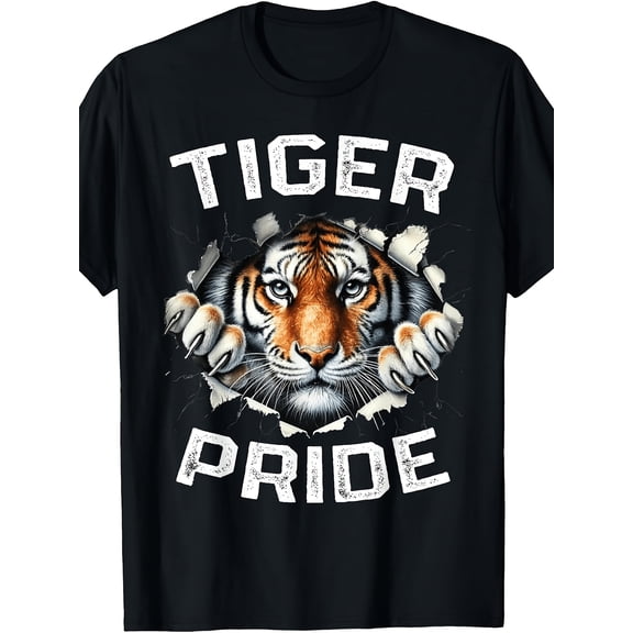 Tiger Pride Vintage Tiger School Sports Team Retro T-Shirt