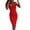 Red, variant on IROINNID Women's Sleeveless Solid Color Sheath Dress Casual U-neck Slimming Buttons Sling Dress V-Neck Knee-Length Dress