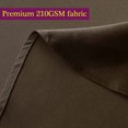 thumbnail image 2 of LAICAIW Nappe Rectangulaire 210 G/m2 - Nappe en Microfibre Robuste Résistante à l'Eau, Housse de Table Décorative pour Usage Extérieur et Intérieur (Chocolat, 60 X 144 Po), 2 of 7