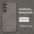 thumbnail image 3 of Sheepskin Leather Case For Samsung Galaxy S23 S23Ultra S22 S21 S20 S10 S9 Plus S23FE Note 20Ultra 10 9 8 Luxury Matte Back Cover, 3 of 5