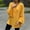 Yellow, variant on AXXD Green Basic Business Casual Tops for Women Summer 2024 V-Neck Solid Color Pullover Casual Ruffled Long Sleeve Top