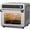 Stainless Steel Silver, variant on 12-in-1 Air Fryer Toaster Oven Combo,18 Qt Countertop Convection Oven with Rapaid Steam,Grill,Bake,Broil,Air Fry,Toast,Dehydrate,Pizza,450°F Max Temperature Oven Cooker with 24 Timer - Black