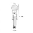 thumbnail image 1 of Cortaúñas de vidrio para personas mayores | Cortador de clavos de aumento de acero inoxidable con protector contra salpicaduras | Mango ergonómico de fácil agarre | Cuchillas redondeadas seguras |, 1 of 1