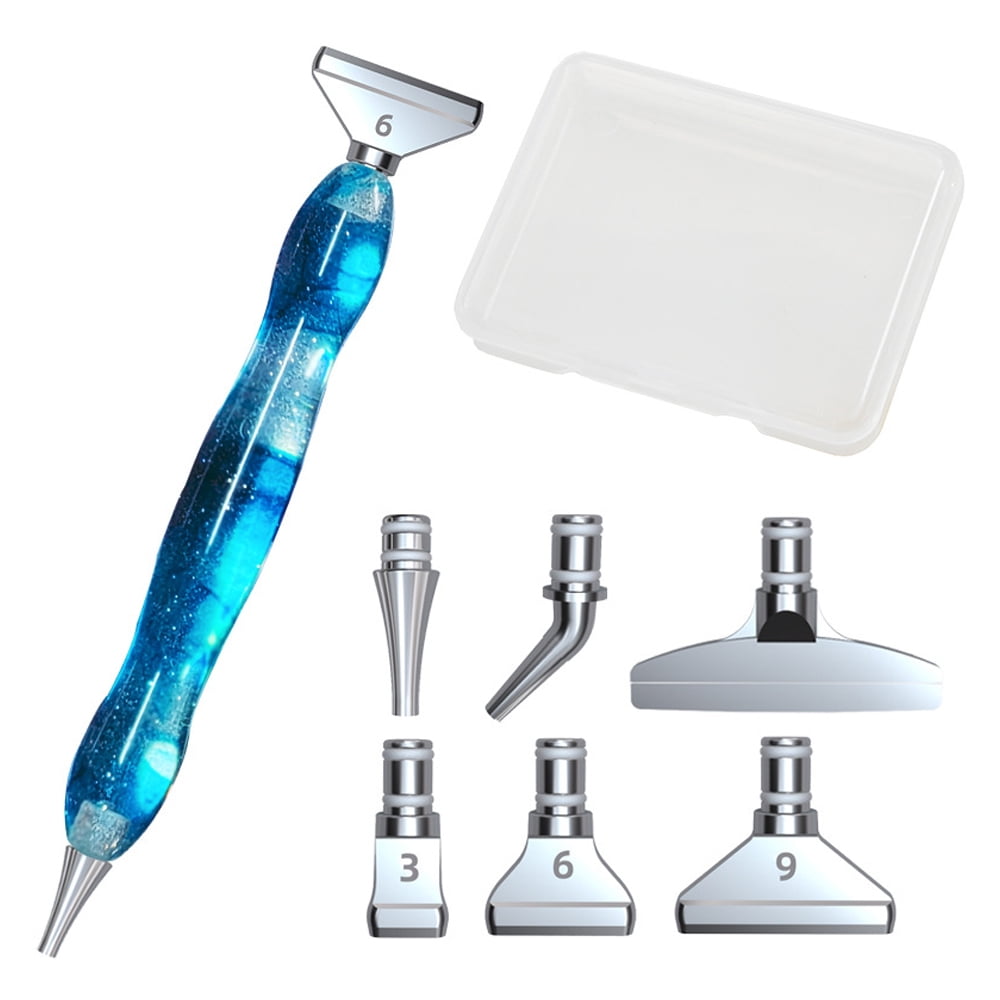 Diamond Painting Pen Kit - Handmade Acrylic Stainless Steel Tips Head For  Diamond Art Pens ,6pcs Head,Diamond Painting Accessories Tools For DIY Handm