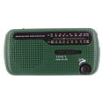 thumbnail image 1 of Radio solar con manivela Radio AM/FM con linterna LED para exteriores (verde), 1 of 7