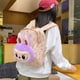 thumbnail image 5 of Labubu Ropa Labubu Ropa Women's And Children's Cute Plush Decoration Backpack School Bag Purple, 5 of 7