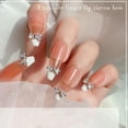 thumbnail image 4 of 16 piezas de lazos de uñas con diamantes de imitación, decoración acrílica con diamantes de imitación, 4 of 6