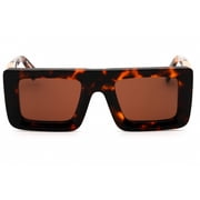 Off-White LEONARDO 6064 Women's Havana Plastic Full Rim Sunglasses