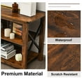 thumbnail image 3 of Topbuy 3-Tier Industrial Media Stand TV Stand with Open Shelves for TV's up to 55", 3 of 6