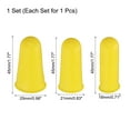 thumbnail image 2 of Uxcell 9Pcs Protectores de Dedos de Goma de Silicona en 3 Tamaños Amarillo, 2 of 6