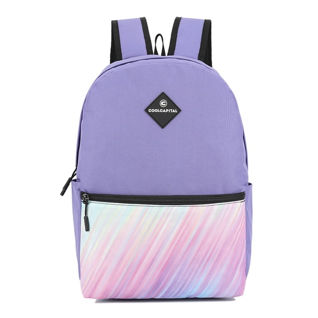 Mochila para laptop Lite Rainbow CoolCapital 15.6 Color Morado