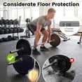 thumbnail image 5 of QHTER 12 Tiles Exercise Flooring Mats with Border, Non-Slip EVA Foam Protective Mats, Elastic Puzzle Play Mats, 1/2" Interlocking Floor Mats for Home Gym, Fitness Room, Workshop Equipment (Gray), 5 of 9