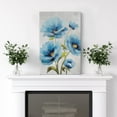 thumbnail image 3 of PixonSign Canvas Print Wall Art Pastel Watercolor Blue Daisy Flowers Nature Wilderness Illustrations Modern Art Botanical Floral Farmhouse/Country Relax/Calm/Cozy - 24"x36", 3 of 5