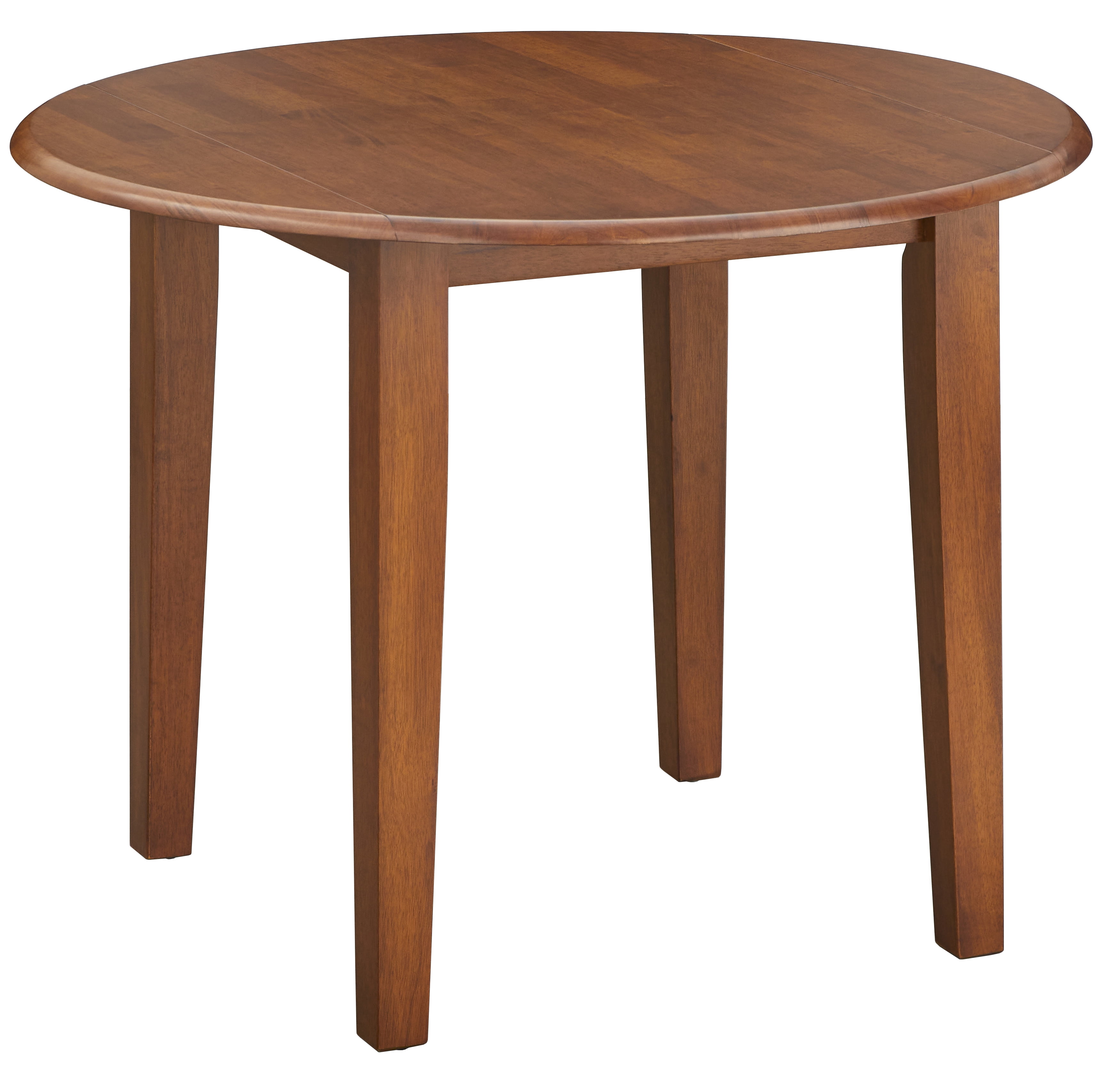 TMS Chadwick 40” Round Solid Wood Drop Leaf Dining Table