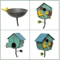 thumbnail image 4 of 52" H Bird Baths for Outdoors,Metal Bird Bath Bowl,Birdhouses for Outdoors with Pole,Birdhouses for Outdoors,Garden Yard Decor, 4 of 6
