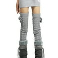 thumbnail image 4 of Dress Choice Women's Winter Footless Leg Warmers Thick Knit Extra Long Thigh High Leg Warmers, 4 of 8