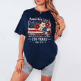 thumbnail image 3 of Floral American Flag T-Shirt, 250 Years Since 1776 Shirt, Patriotic 4th Of July Unisex Cotton Tee, 3 of 8