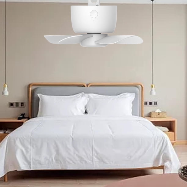 Ventilador de camping con tienda de luz Ventiladores de techo para acampar con gancho colgante Portátil 4 velocidades 2 ~ 8H Temporizador Ventilador Cola ventilador de techo de la tienda