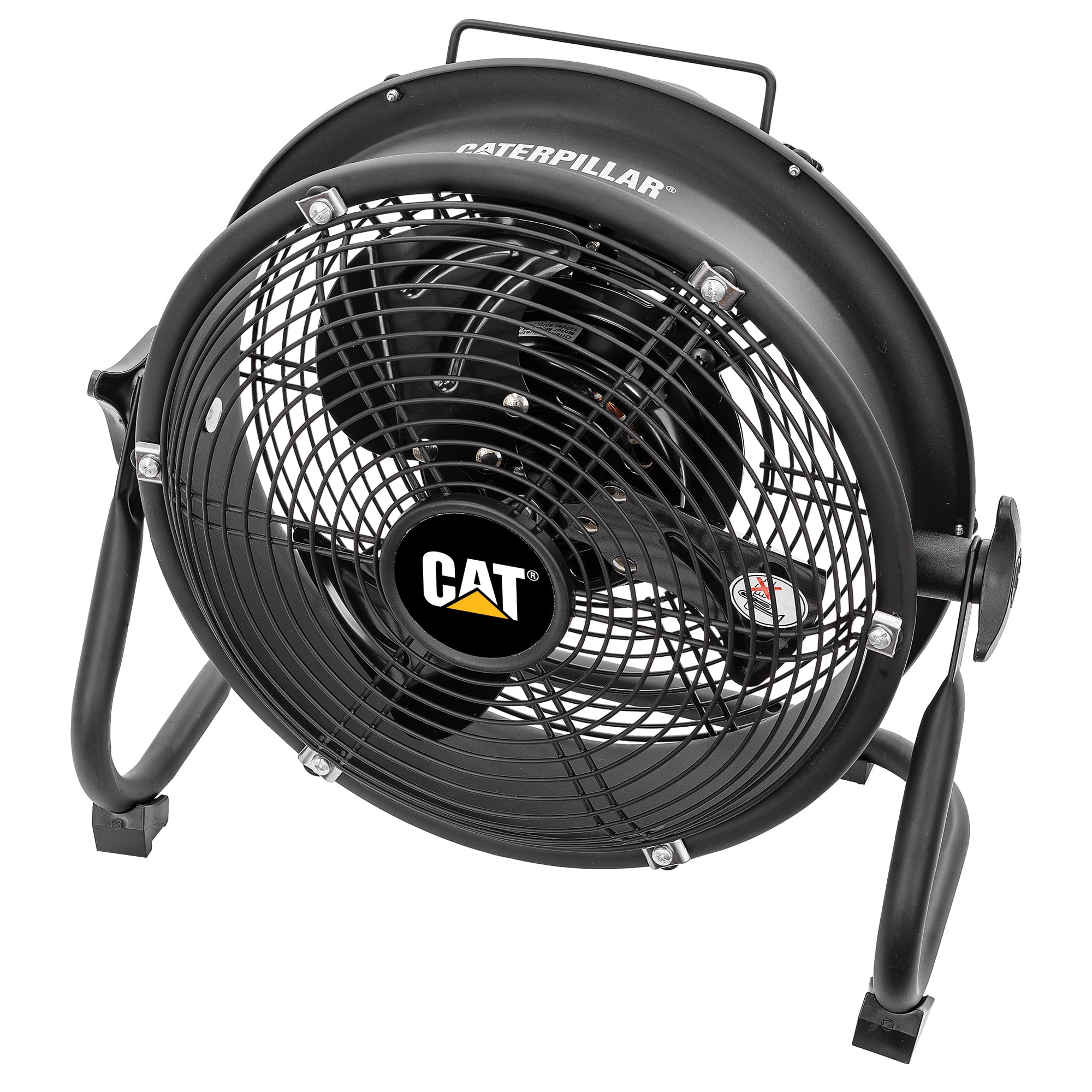 Caterpillar® Fan 9" High-Velocity 3-Speed Shroud Floor Fan, 1200 CFM, Black