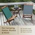 thumbnail image 6 of BYER OF MAINE Pangean Lounger Chair – Portable, Lightweight, Foldable Wood and Canvas Chair – Ideal for Camping, Patio, Lawn, and Beach Use in Granite, 6 of 8