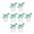 thumbnail image 3 of KAKOWELY 20pcs European Style Creative Candy Gift Box Fashion Sweet Packing Case for Wedding Party (Green Sakura, With Silk Ribbon),4.72"X3.94"X1.65", 3 of 4