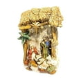 thumbnail image 2 of Figuritas de Natividad, lámpara LED con luz, adorno religioso de la Sagrada Familia, decoración navideña de Jesús para coche, escritorio navideño, 2 of 9