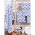 thumbnail image 2 of Spring Floral Kitchen Dish Towels for Drying Dishes Set of 3, Retro Flowers Leaves Botanical Light Blue Waffle Weave Microfiber Hand Tea Bathroom Towels Quick Dry & Absorbent Towel 15.7x23.6, 2 of 7