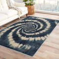 thumbnail image 1 of Tie Dye Rugs for Girls Room - Washable Rugs Tie Dye Rug & Home Decor, 2x3 Area Rug, Psychedelic Tie Dyed Rugs for Entryway, Non Slip Low Pile Small Indoor Door Mat, Navy Blue and Beige Carpet, 1 of 7