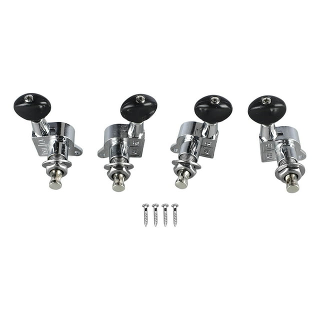 4 Set Ukulele Tuning Peg Métal Précision Tuning Classique Fermé Ukulele Bouton Remplacement 2L2R
