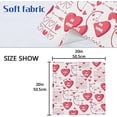 thumbnail image 7 of Dreamtimes Valentine's Day Love Heart Cloth Napkins Set of 4, Oversized Washable Reusable Polyester Dinner Table Napkins for Family, Restaurant, Party Decor, 20"x 20", 7 of 7