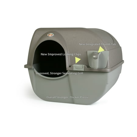 Omega Paw Improved Roll 'n Clean Self Cleaning Litter Box,